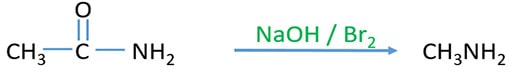 Hofmann degradation of ethanamide